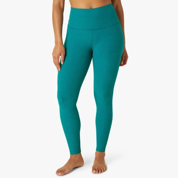 NEW Beyond Yoga Bay Blue Spacedye Caught In The Midi High Waisted Leggings - Picture 2 of 9